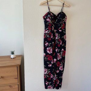 Target Xhilaration Floral Corset Bodice Jumpsuit